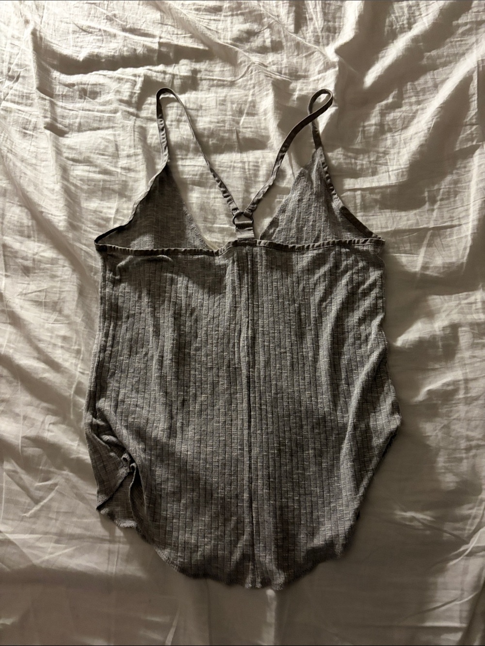 Kimchi Blue Gray Ribbed Racerback Camisole - Picture 5 of 5